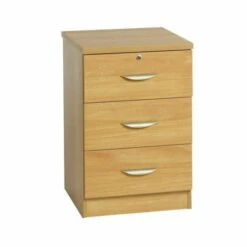 R White Audio Visual Unit 3 Drawer B-3AV H728xW479xD540mm -office furniture shop 1020135068