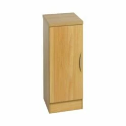 R White Narrow Cupboard B-C30 H728xW300xD540mm -office furniture shop 1020695068
