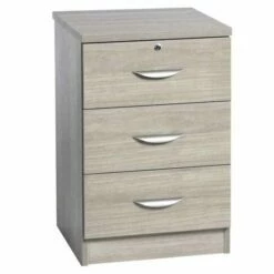 R White Audio Visual Unit 3 Drawer B-3AV H728xW479xD540mm -office furniture shop 1020800110