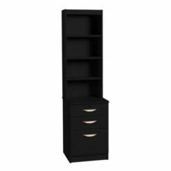 R White 3 Drawer Filing Cabinet With Overshelving -office furniture shop 1020800120