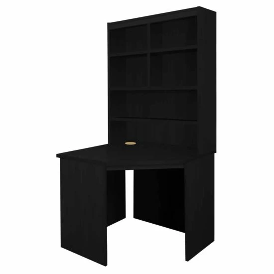 R White Corner Desk With Overshelving 5 R White Corner Desk With Overshelving - Image 3