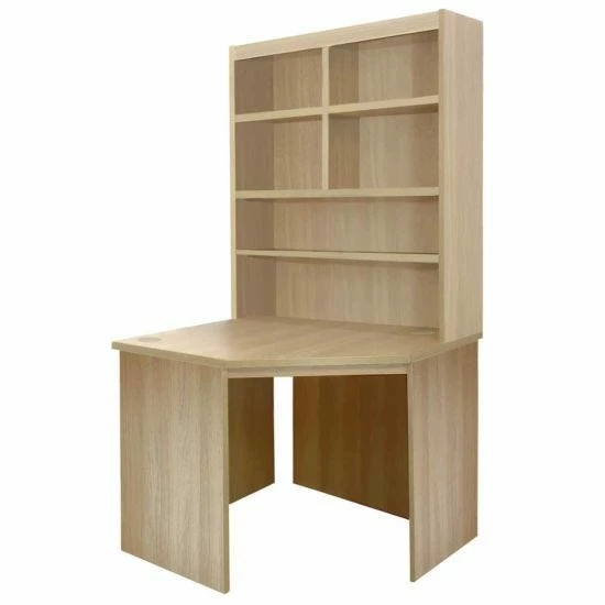 R White Corner Desk With Overshelving 8 R White Corner Desk With Overshelving - Image 6