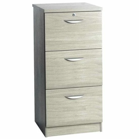 R White Filing Cabinet 3 Drawer M-3DF H1032xW479xD540mm 8 R White Filing Cabinet 3 Drawer M-3DF H1032xW479xD540mm - Image 6