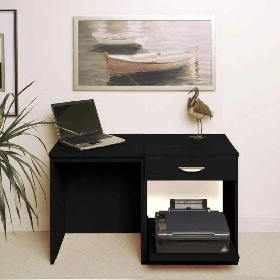 R White Home Office Desk Set With Drawer 9 R White Home Office Desk Set With Drawer - Image 7