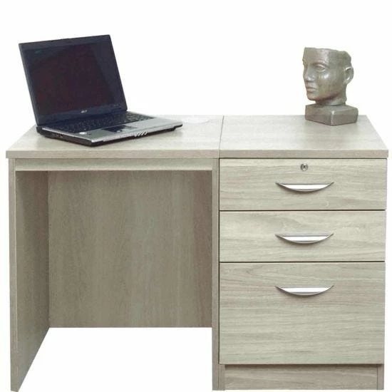 R White Home Office Desk Set With Drawers 5 R White Home Office Desk Set With Drawers - Image 3