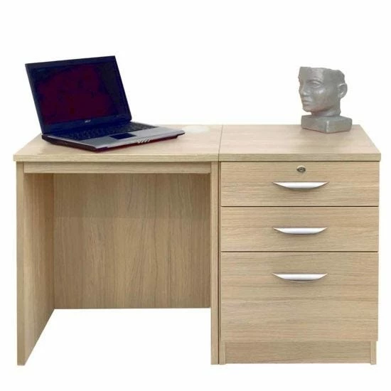 R White Home Office Desk Set With Drawers 11 R White Home Office Desk Set With Drawers - Image 9