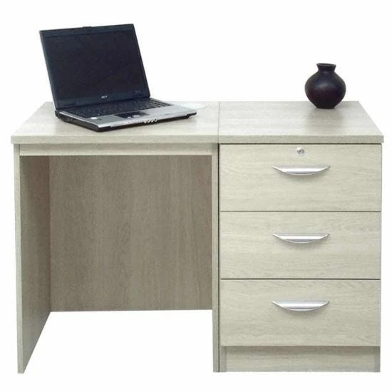 R White Home Office Desk With 3 Drawers 5 R White Home Office Desk With 3 Drawers - Image 3