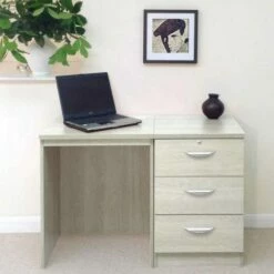 R White Home Office Desk With 3 Drawers 15 R White Home Office Desk With 3 Drawers -office furniture shop 1020800214 1