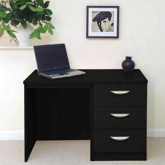 R White Home Office Desk With 3 Drawers 10 R White Home Office Desk With 3 Drawers - Image 8