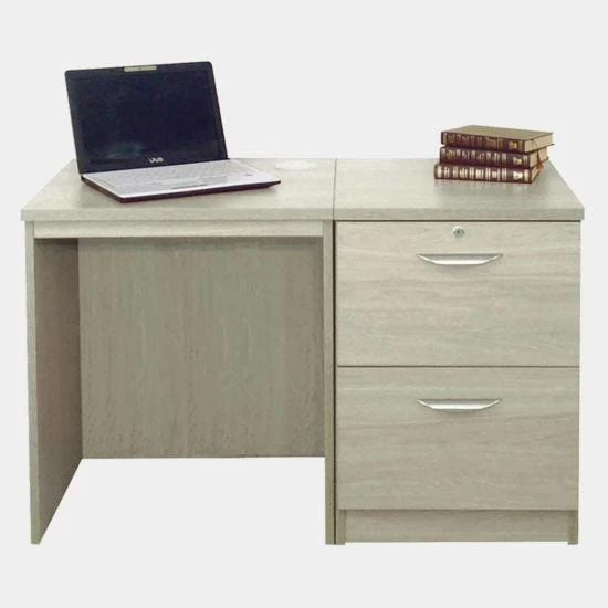 R White Home Office Desk Set With Two Drawers 5 R White Home Office Desk Set With Two Drawers - Image 3