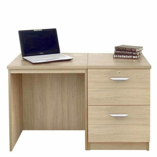 R White Home Office Desk Set With Two Drawers 11 R White Home Office Desk Set With Two Drawers - Image 9