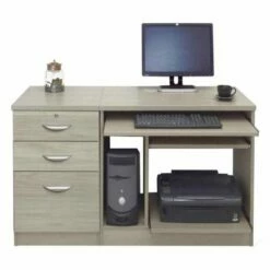 R White Home Office Computer Desk With Three Drawers 14 R White Home Office Computer Desk With Three Drawers -office furniture shop 1020800223