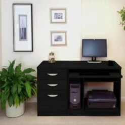R White Home Office Computer Desk With Three Drawers 19 R White Home Office Computer Desk With Three Drawers -office furniture shop 1020800224 1