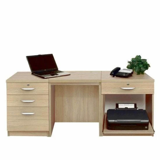 R White Home Office Furniture Desk Set With Drawers And Storage 11 R White Home Office Furniture Desk Set With Drawers And Storage - Image 9