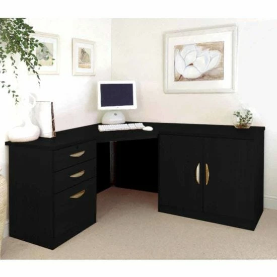 R White Home Office Corner Desk With Cupboard 9 R White Home Office Corner Desk With Cupboard - Image 7