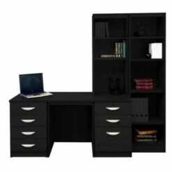 R White Home Office Desk With Side Shelving 17 R White Home Office Desk With Side Shelving -office furniture shop 1020800251