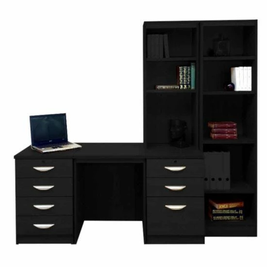 R White Home Office Desk With Side Shelving 8 R White Home Office Desk With Side Shelving - Image 6