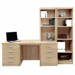 R White Home Office Desk With Side Shelving 20 R White Home Office Desk With Side Shelving -office furniture shop 1020800252