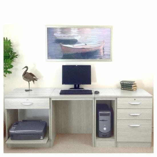 R White Home Office Wide Desk 6 R White Home Office Wide Desk - Image 4