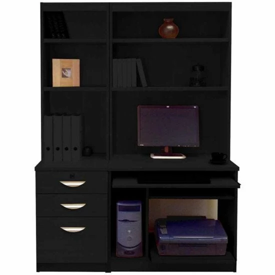 R White Home Office Tall Narrow Desk With Shelving 8 R White Home Office Tall Narrow Desk With Shelving - Image 6