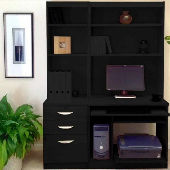 R White Home Office Tall Narrow Desk With Shelving 10 R White Home Office Tall Narrow Desk With Shelving - Image 8