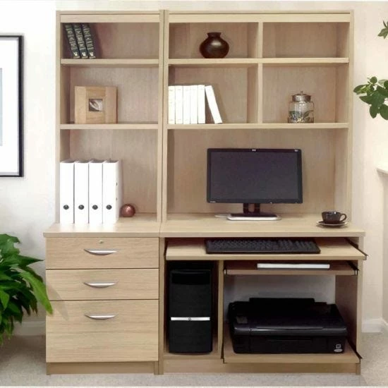 R White Home Office Tall Narrow Desk With Shelving 12 R White Home Office Tall Narrow Desk With Shelving - Image 10