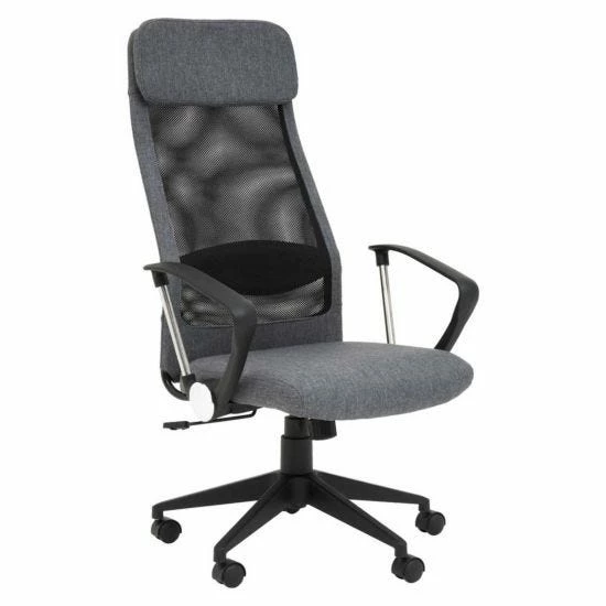 Premier Housewares Brent Mesh And Fabric Home Office Chair 4 Premier Housewares Brent Mesh And Fabric Home Office Chair - Image 2