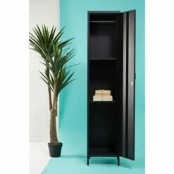Premier Housewares Academy One Door Tall Metal Locker -office furniture shop 1023000055 3