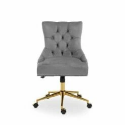 Premier Housewares Anita Velvet Home Office Chair