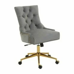 Premier Housewares Anita Velvet Home Office Chair 14 Premier Housewares Anita Velvet Home Office Chair -office furniture shop 1023000160 2