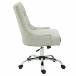 Premier Housewares Anita Natural Fabric Home Office Chair 11 Premier Housewares Anita Natural Fabric Home Office Chair -office furniture shop 1023000166 3