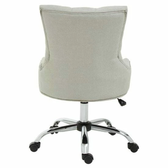 Premier Housewares Anita Natural Fabric Home Office Chair 6 Premier Housewares Anita Natural Fabric Home Office Chair - Image 4