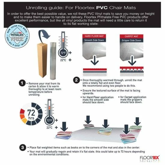 Floortex Cleartex Advantagemat Anti Microbial Chair Mat For Standard Pile Carpet 11 Floortex Cleartex Advantagemat Anti Microbial Chair Mat For Standard Pile Carpet - Image 9