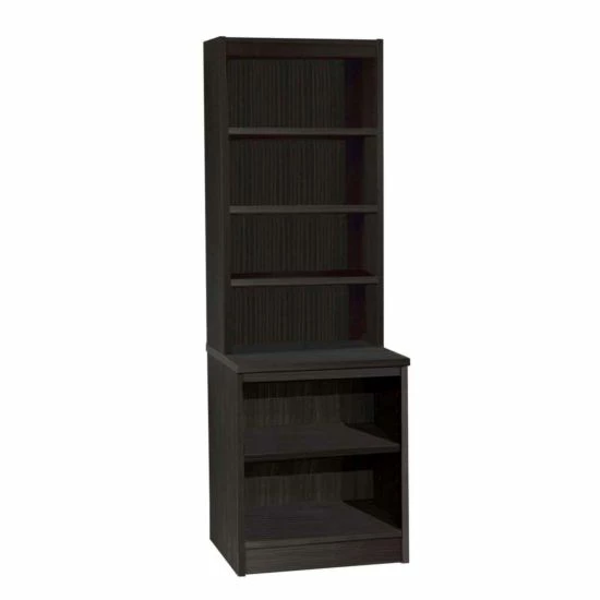 R White Desk Height Bookcase 600mm Wide With OSD Hutch 3 R White Desk Height Bookcase 600mm Wide With OSD Hutch