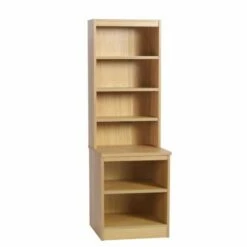 R White Desk Height Bookcase 600mm Wide With OSD Hutch 20 R White Desk Height Bookcase 600mm Wide With OSD Hutch -office furniture shop 1024010043
