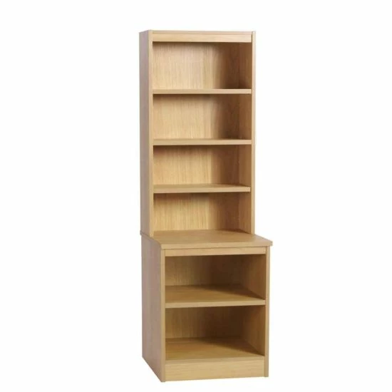 R White Desk Height Bookcase 600mm Wide With OSD Hutch 11 R White Desk Height Bookcase 600mm Wide With OSD Hutch - Image 9