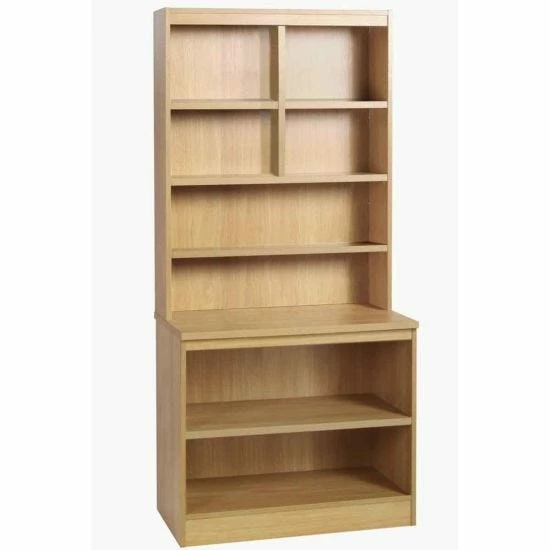 R White Desk Height Bookcase 850mm Wide With OSF Hutch 7 R White Desk Height Bookcase 850mm Wide With OSF Hutch - Image 5