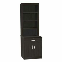 R White Cupboard Drawer Chest With OSD Hutch