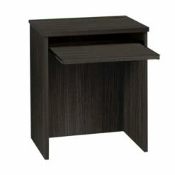 R White Small Desk With Slide-out Keyboard Shelf