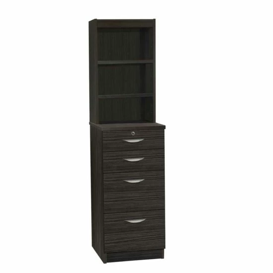 R White Four Drawer Filing Cabinet With OSA Hutch 3 R White Four Drawer Filing Cabinet With OSA Hutch