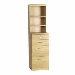 R White Four Drawer Filing Cabinet With OSA Hutch 17 R White Four Drawer Filing Cabinet With OSA Hutch -office furniture shop 1024010127
