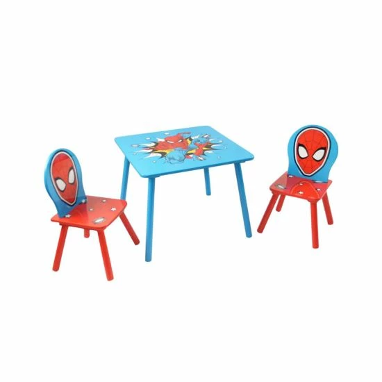 Birlea Marvel Spider-Man Table And Two Chairs 3 Birlea Marvel Spider-Man Table And Two Chairs