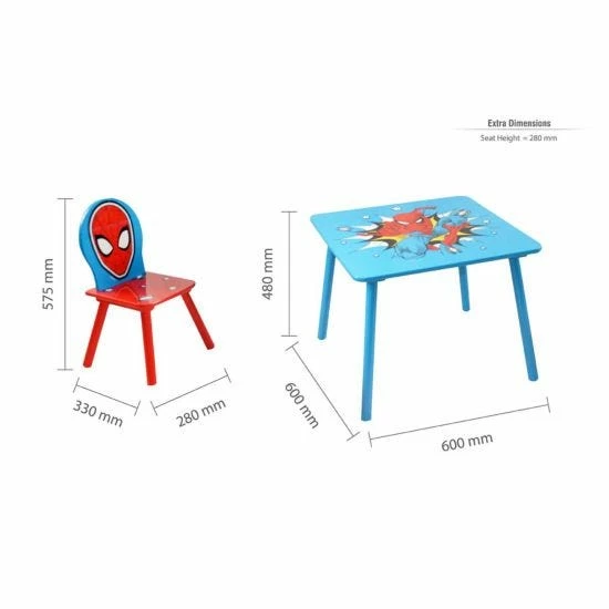 Birlea Marvel Spider-Man Table And Two Chairs 6 Birlea Marvel Spider-Man Table And Two Chairs - Image 4