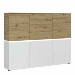 Luci 6 Door Cabinet With LED Lighting White