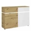 Luci 2 Door 2 Drawer Cabinet With LED Lighting White -office furniture shop 1028000005 1