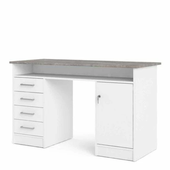 Function Plus Desk With 4 Drawers And 1 Door 5 Function Plus Desk With 4 Drawers And 1 Door - Image 3