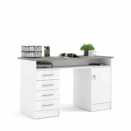 Function Plus Desk With 4 Drawers And 1 Door 8 Function Plus Desk With 4 Drawers And 1 Door - Image 6