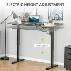 Vinsetto Height Adjustable Electric Standing Desk With 4 Memory Preset 15 Vinsetto Height Adjustable Electric Standing Desk With 4 Memory Preset -office furniture shop 1029001003 3