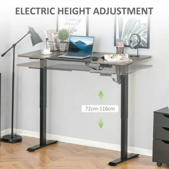 Vinsetto Height Adjustable Electric Standing Desk With 4 Memory Preset 9 Vinsetto Height Adjustable Electric Standing Desk With 4 Memory Preset - Image 7