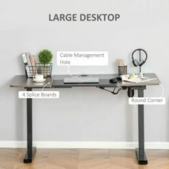 Vinsetto Height Adjustable Electric Standing Desk With 4 Memory Preset 13 Vinsetto Height Adjustable Electric Standing Desk With 4 Memory Preset -office furniture shop 1029001003 5